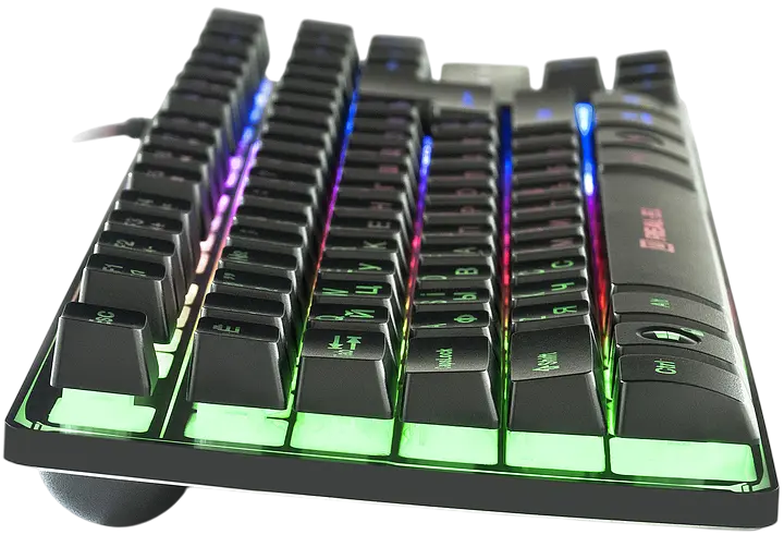Клавіатура REAL-EL Gaming 8710 Backlit Ukr RGB Black (EL123100030) - фото 2