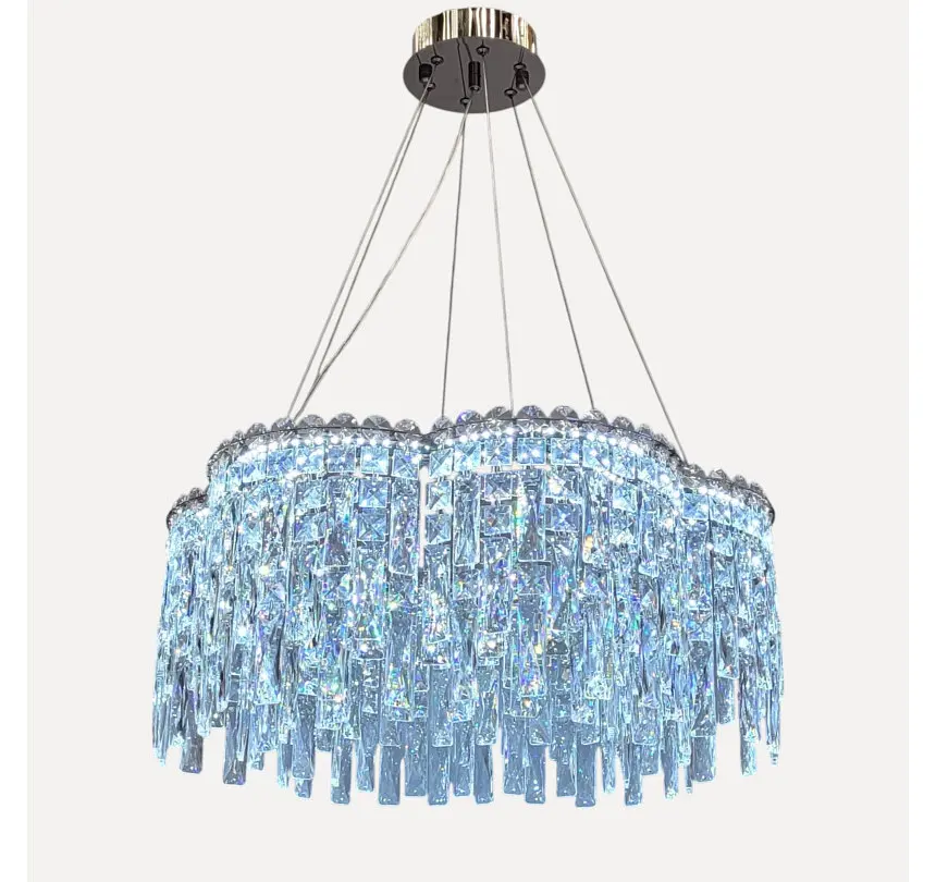 Підвісна світлодіодна кришталева люстра Artlight 8635/600CH, хром, 81 Вт, від 12-20 м² - фото 5