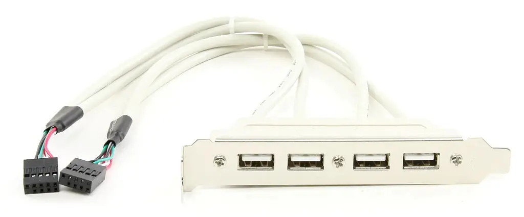 Планка расширения Atcom USB 2.0 на заднюю панель, 4 порта (15258) - фото 2