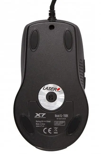 Миша A4Tech XL-750BK-B USB Black (XL-750BK-B USB (Black)) - фото 4
