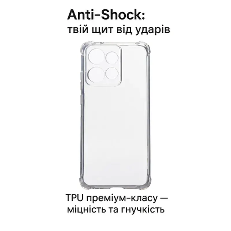 Чохол до мобільного телефона BeCover Anti-Shock Motorola Edge 60 Neo Clear (715068) - фото 5