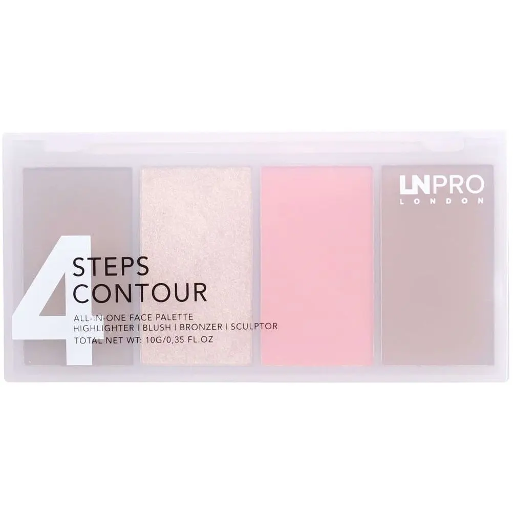 Набір пудр для контурування обличчя LN Pro 4 Steps 4 Contour відтінок 102, 10 г - фото 4