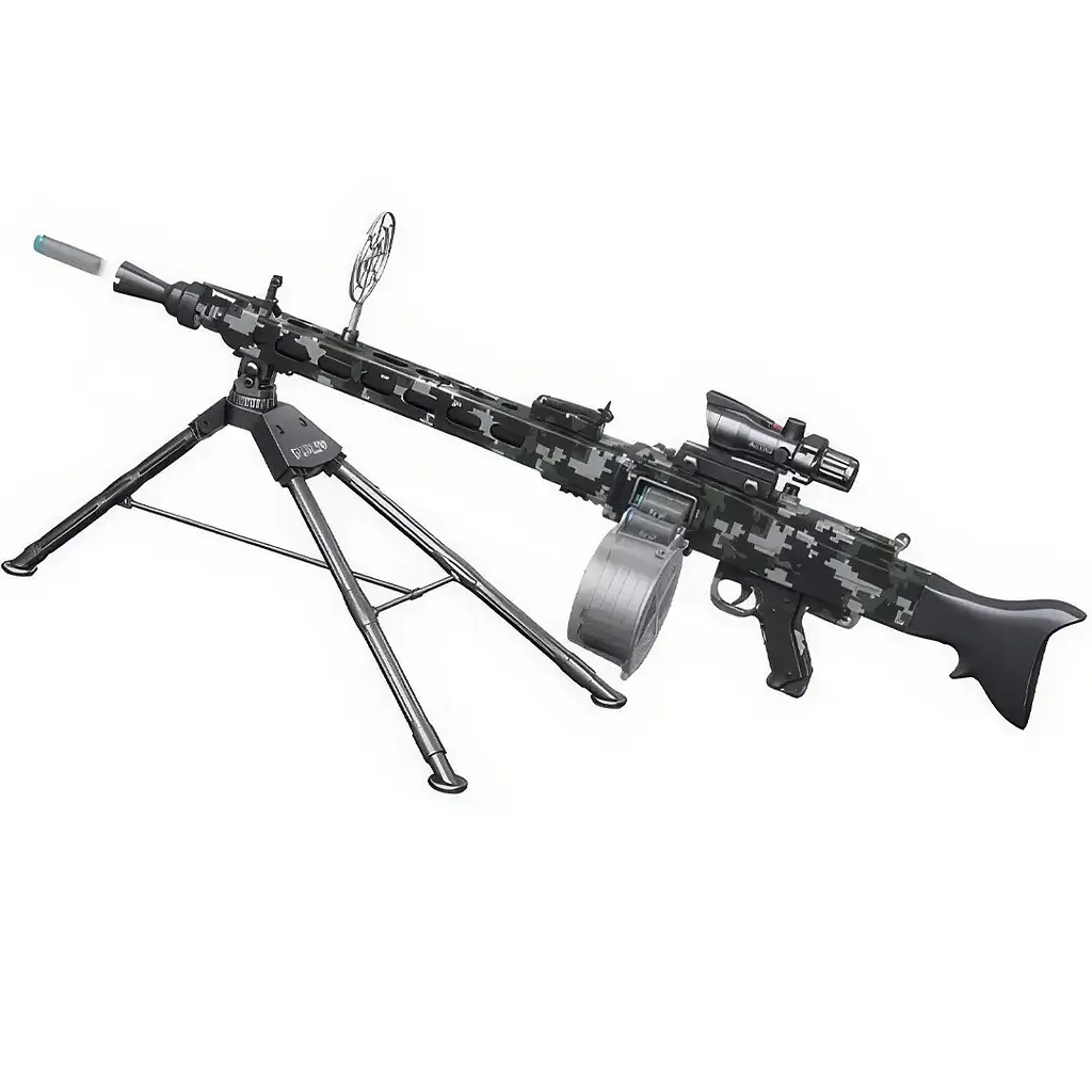 Автомат M621-1 96,5 см, аккум, мягкие пули-присоски 30 шт, лазер, очки, USB зарядное, в коробке (6903317596225) - фото 3