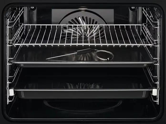 Духовой шкаф электрический Electrolux 71 л A++ пара дисплей конвекция пиролиз телескопические направляющие черный - фото 4