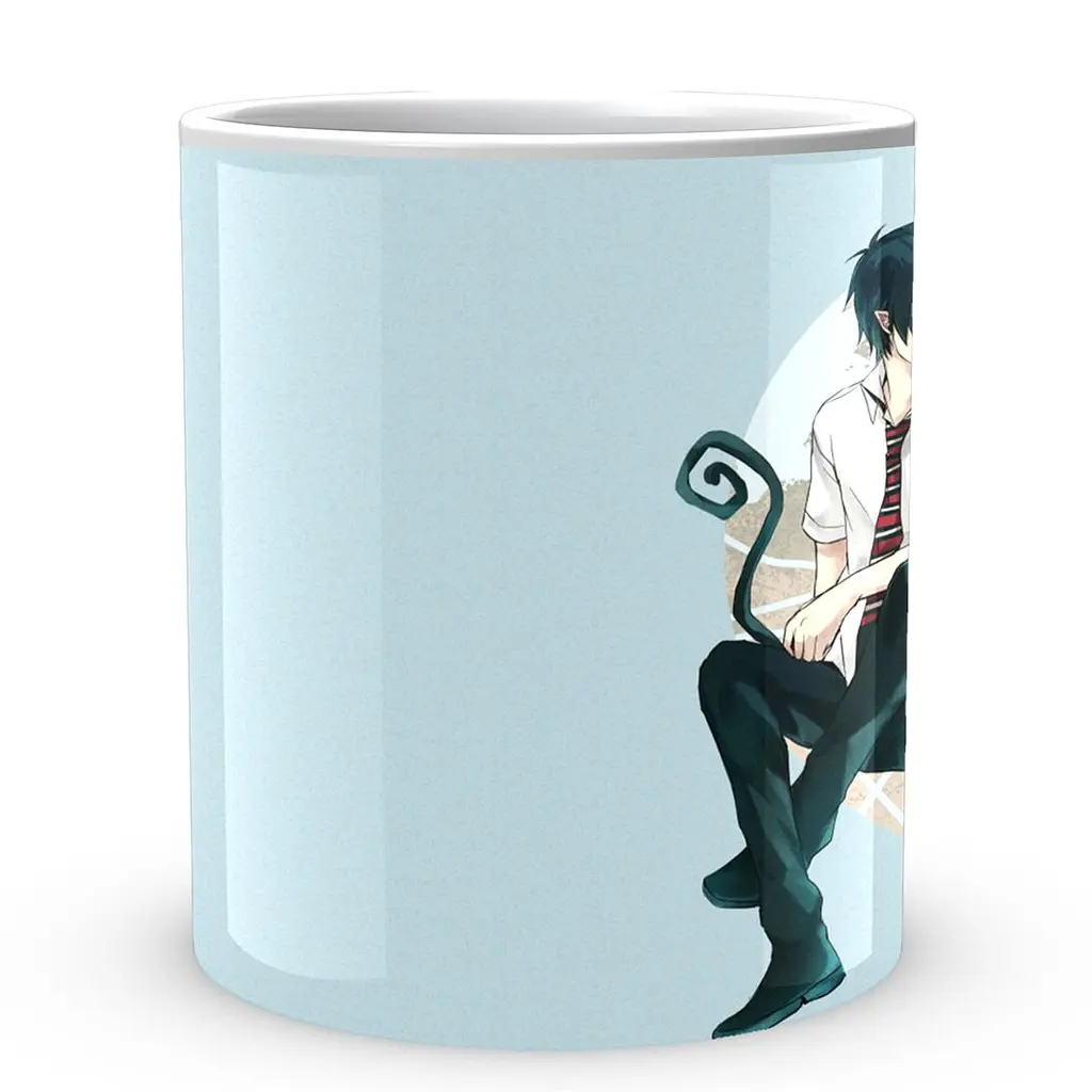 Кухоль GeekLand Blue Exorcist Синій Екзорцист Рін Юкіо BE 02.14 330 мл білий - фото 2