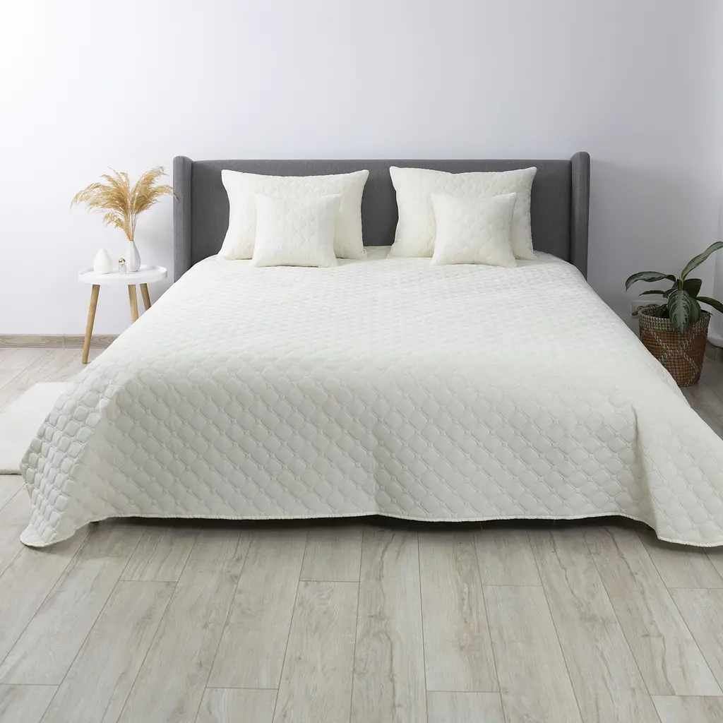 Покривало ТЕП Velour 240х260 см молочне (4-00518_22469) - фото 3