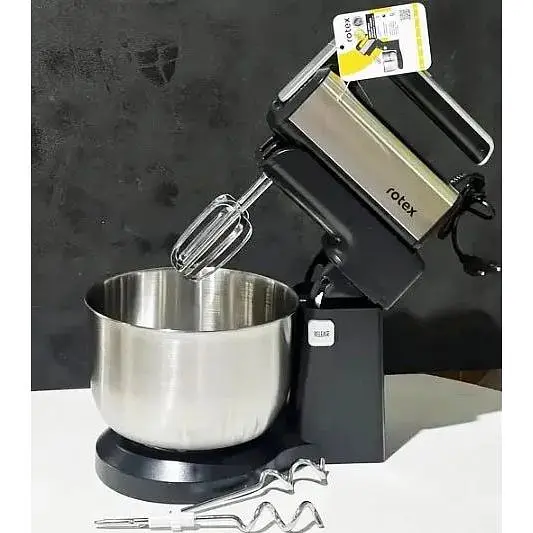 Стаціонарний міксер Rotex RHM500-S чаша із нержавіючої сталі 3.5 л 500 Вт - фото 4