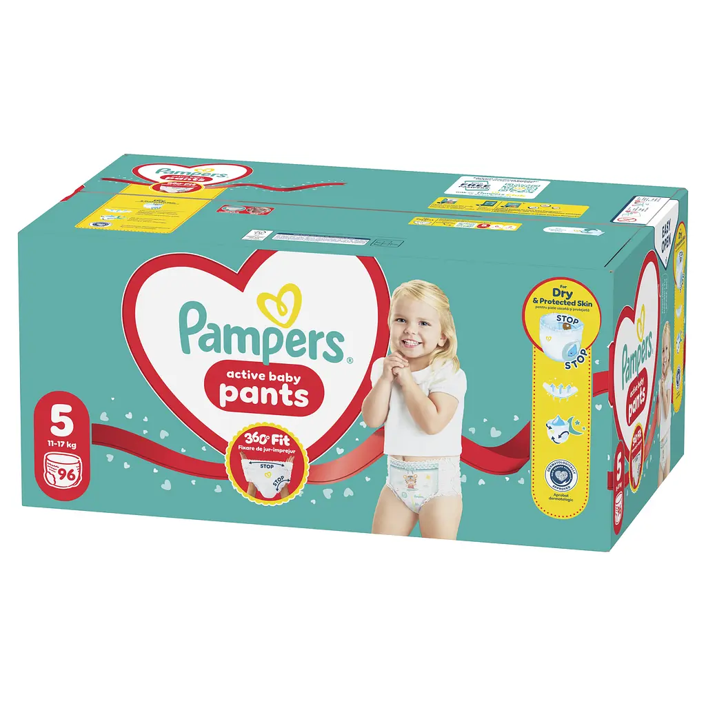 Підгузки-трусики Pampers Active Baby Pants Розмір 5 (11-17 кг) 96 шт.  - фото 2