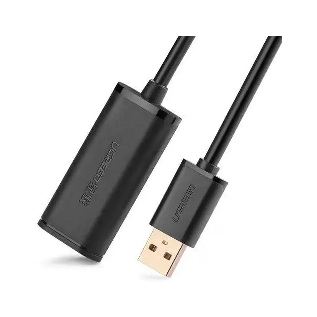 Дата кабель USB 2.0 AM to AF 15.0m Active black Ugreen (10323) - фото 2