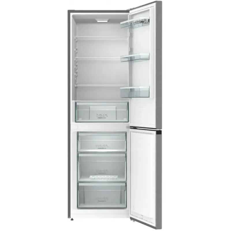 Холодильник с нижней морозильной камерой Gorenje RK62EXL4 185х60х60см 2 двери 208(112) л А++ Механическое управление Нержавеющая сталь (RK62EXL4) - фото 2