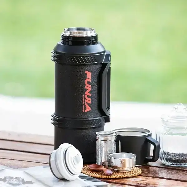 Термос Xiaomi Yopin Funjia Outdoor Travel Insulated Kettle похідний 2 літри  (3266618) - фото 2