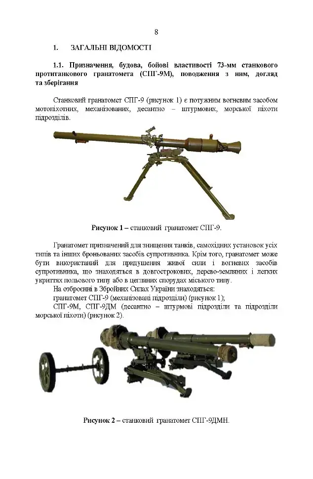 Керівництво зі стрілецької справи до 73-мм станкового протитанкового гранатомета (СПГ-9М) - фото 6