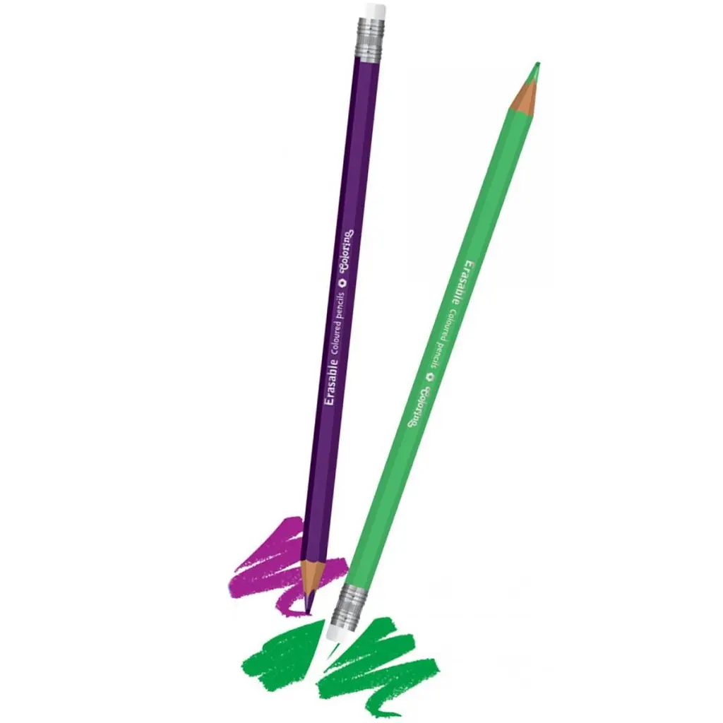 Набор цветных карандашей Сolorino Erasable 12 цветов (92531PTR) - фото 3