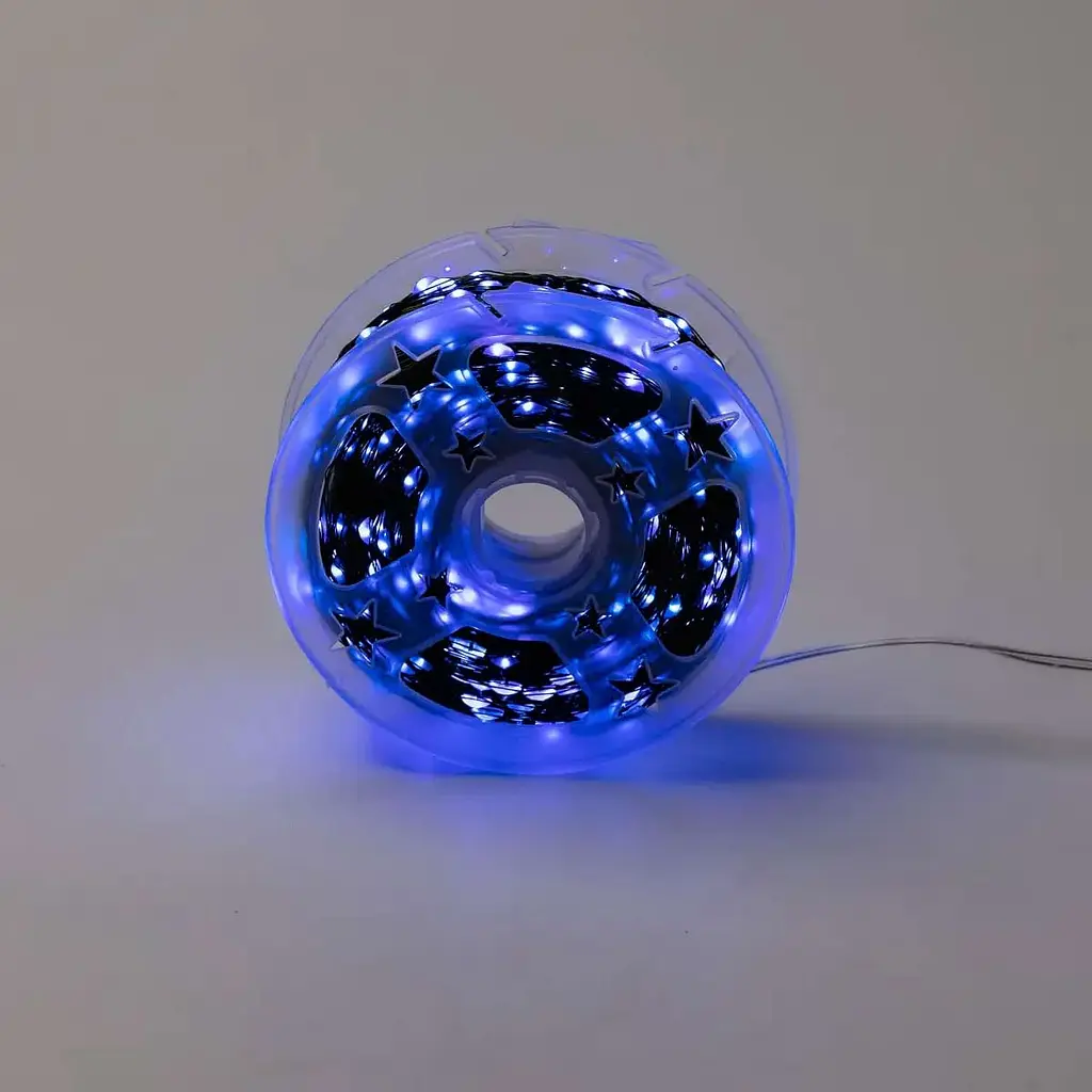 Гірлянда Роса GarlandoPro нитка GarlandoPro 1000 LED довжина 100 м з пультом від мережі зелена, синій (1000L100MGBL) - фото 10
