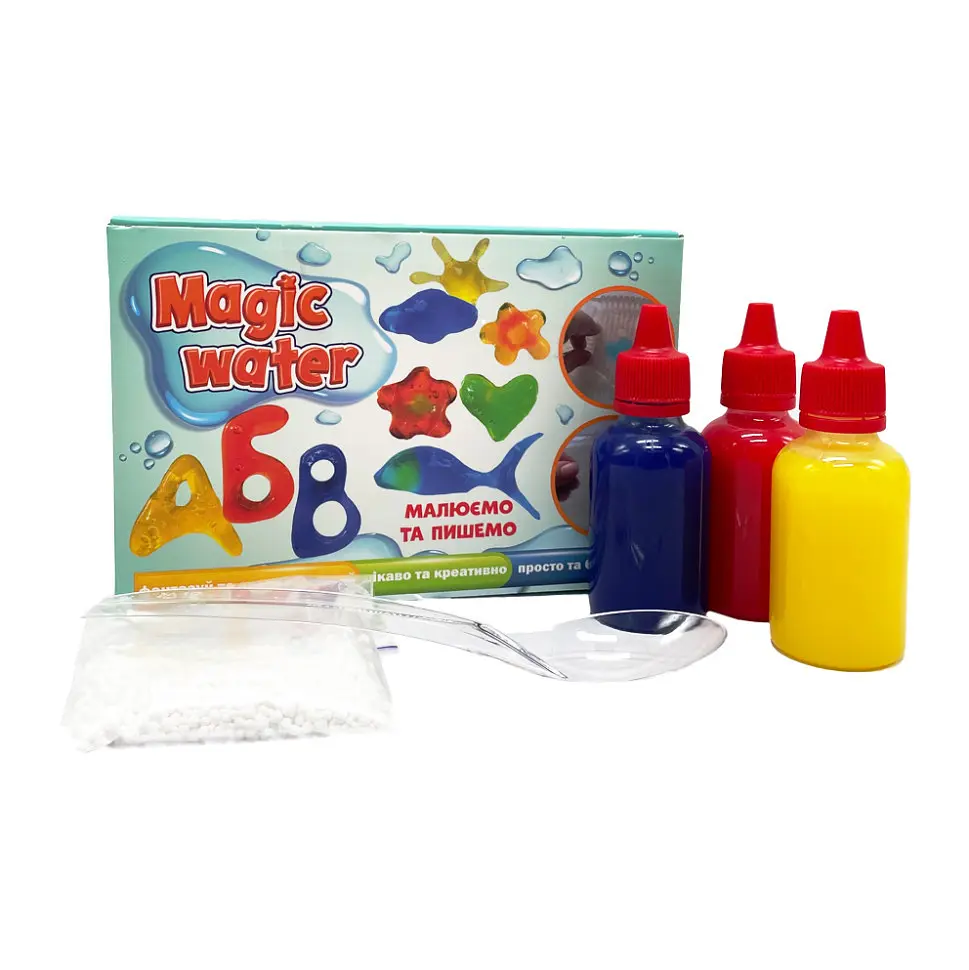 Набір для творчості "Magic water" Малюємо та пишемо MV6031-02, 3 різнокольорові гелі