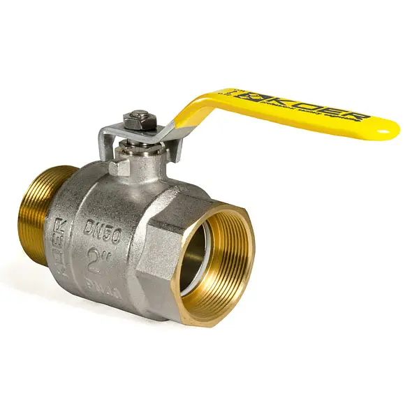 Кран кульовий Koer KR.515.Pr.Gas - 2" FM ГШВ Yellow, ручка "важіль" жовта KR0065 - фото 2