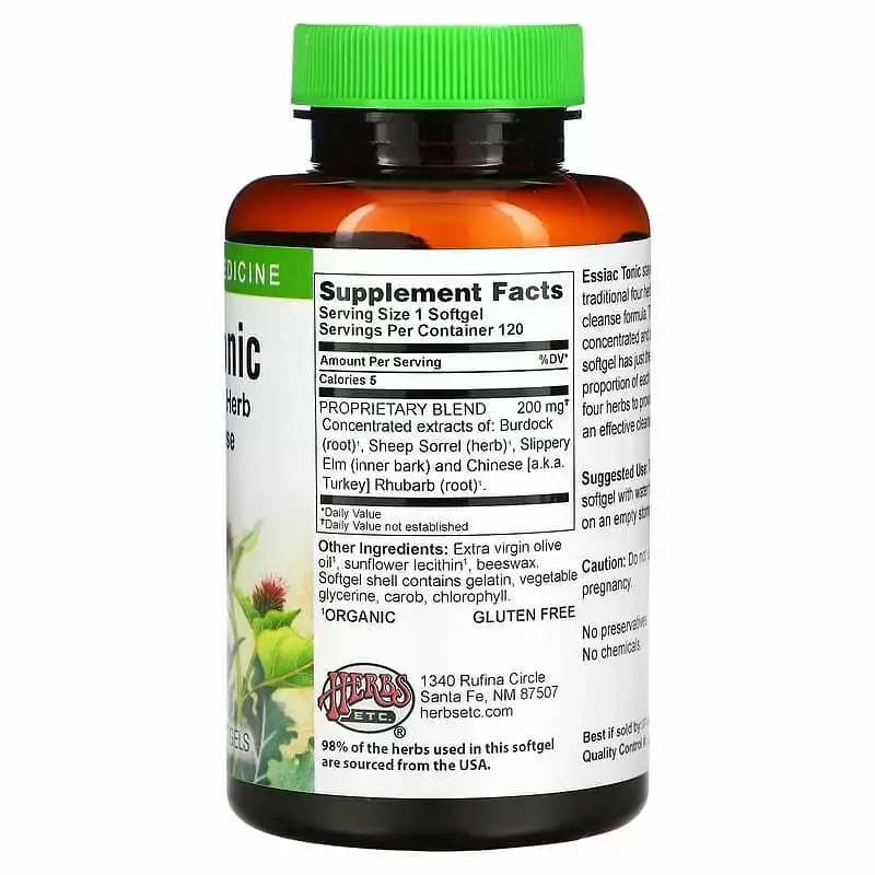 Травяная формула оджибва Herbs Etc. Essiac Tonic 120 капсул - фото 2