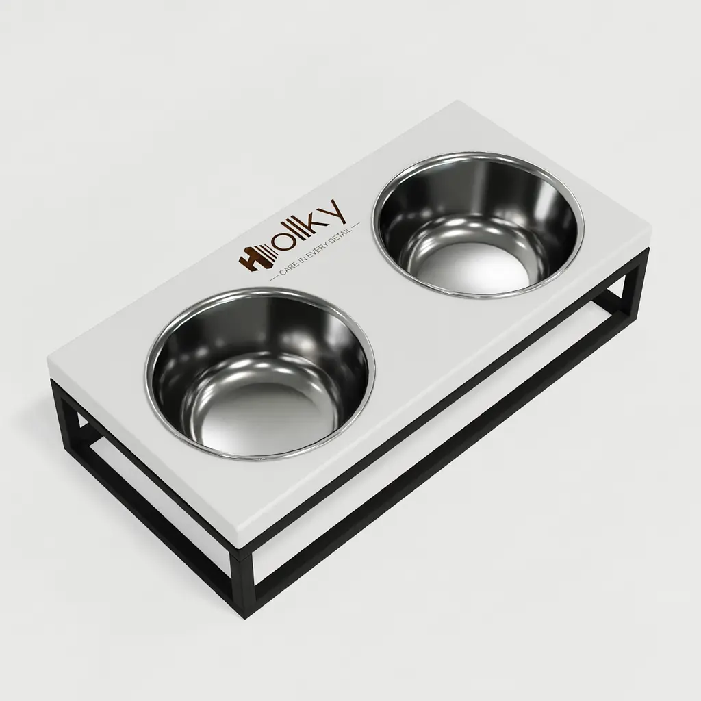 Hollky Base S — миски на підставці для маленьких собак та котів (2 × 0,45 л) - фото 8