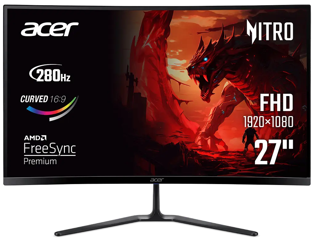 Монiтор 27" Nitro ED270Zbmiipx (UM.HE0EE.Z01) Black Acer teh0027347