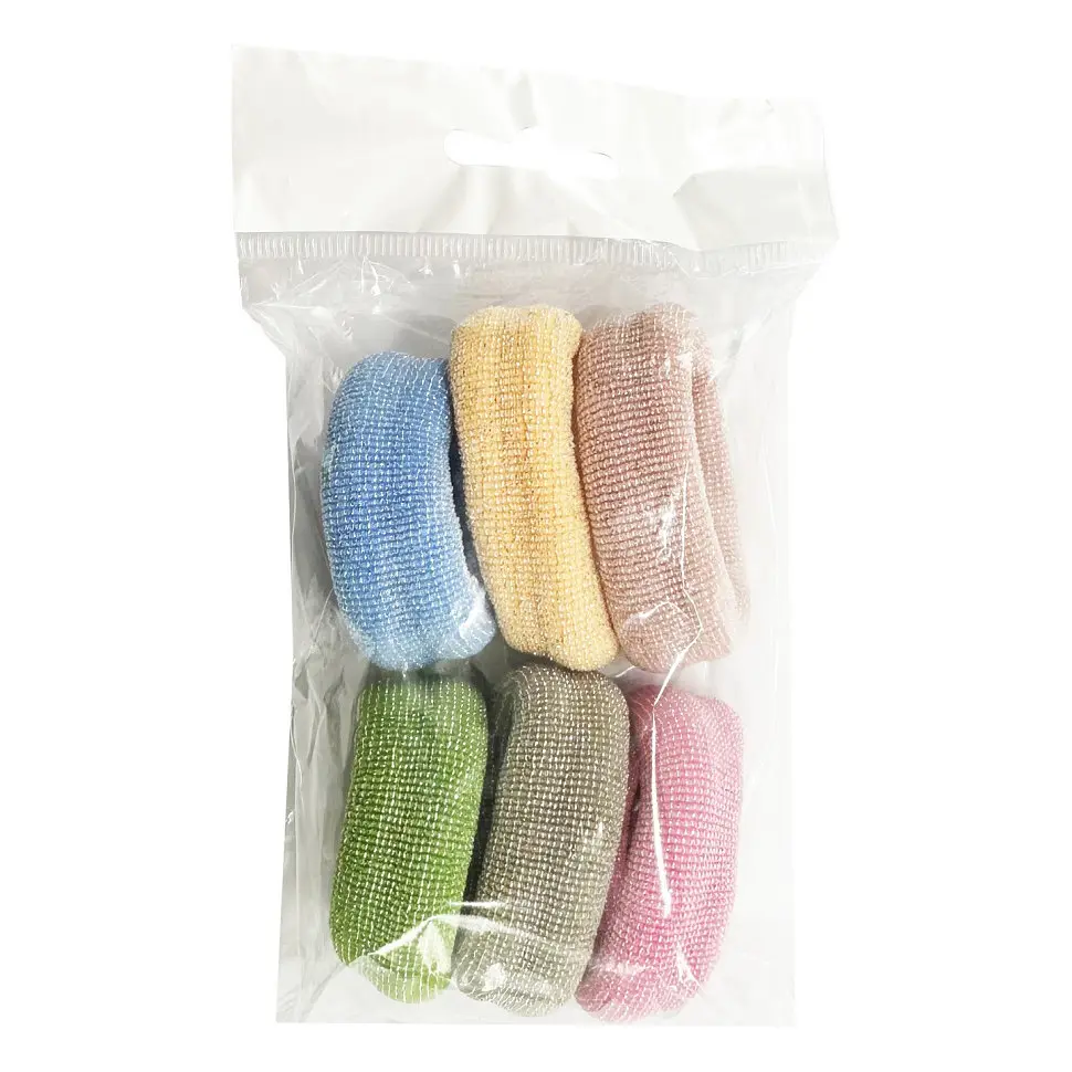 Набір резинок для волосся "Люрекс" La-beauty 0307-973-1, 6 штук, різнокольорові - фото 2