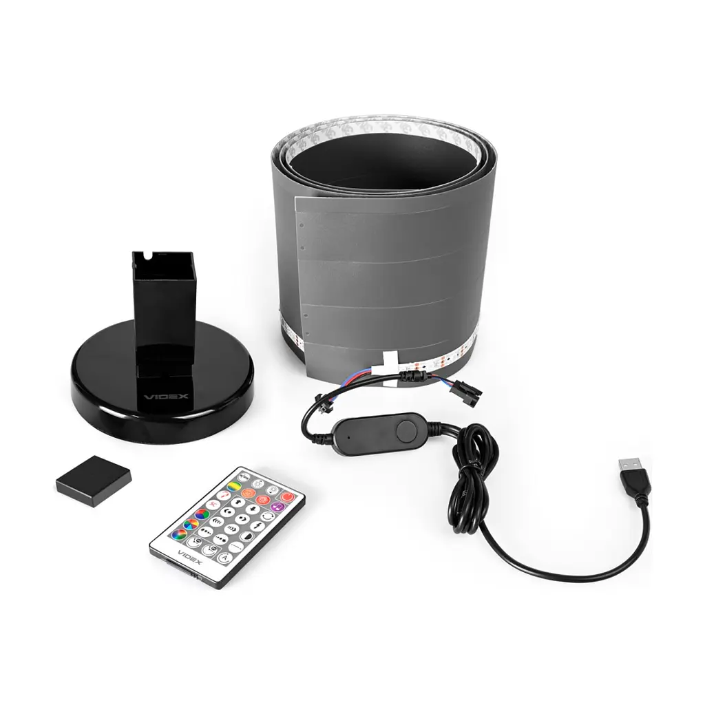 Підлоговий LED торшер Videx TF20 RGB 10W Black (VL-TF20B-RGB) - фото 6