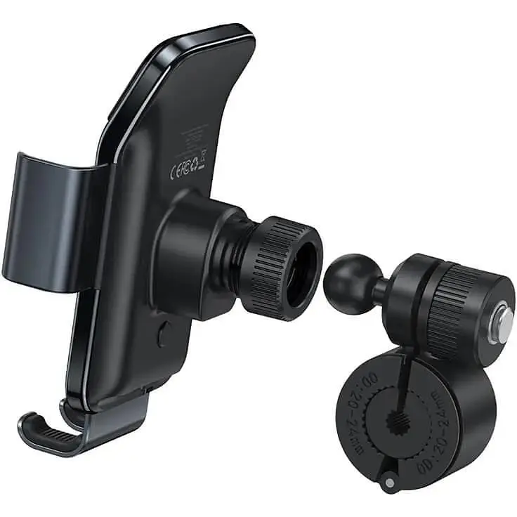 Держатель BASEUS Smart Solar Power Wireless Cycling Electric Holder (SUZG010001) - фото 6