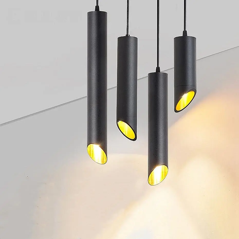 Люстра подвесная Brille тубус GU10 50W BK (AL-701S/1) - фото 12