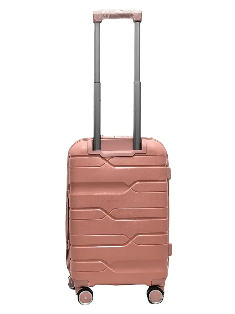 Валіза маленька S поліпропілен Milano bag 0306 56×35×24см 33л Рожевий - фото 2