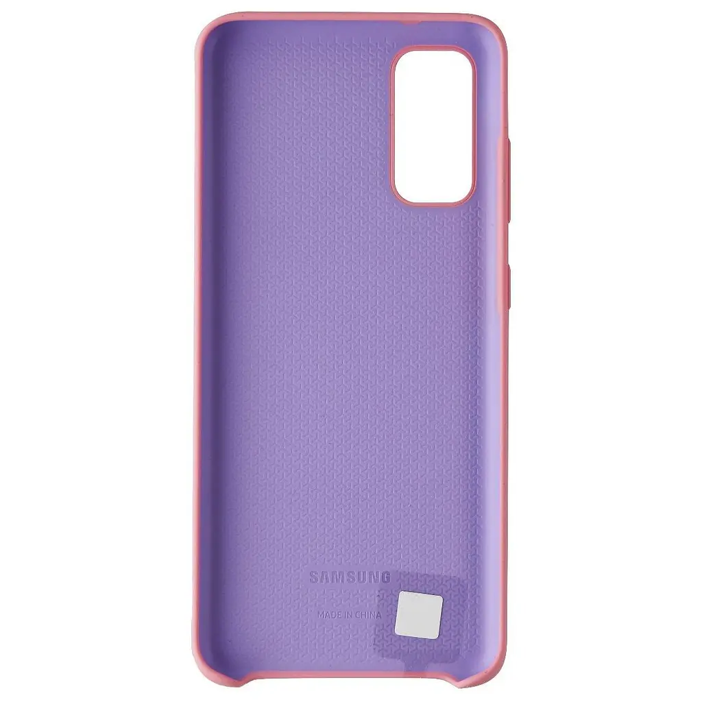 Оригінальний силіконовий чохол Silicone Cover Samsung Galaxy S20 (6.2") Pink (EF-PG980TPEGRU) - фото 5