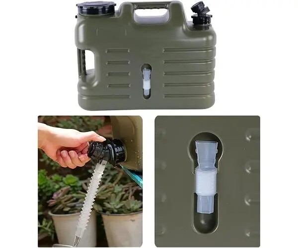 Бутель Каністра 11 л для води ViO PET-TG 11L з краном та ручкою, зелена - фото 7
