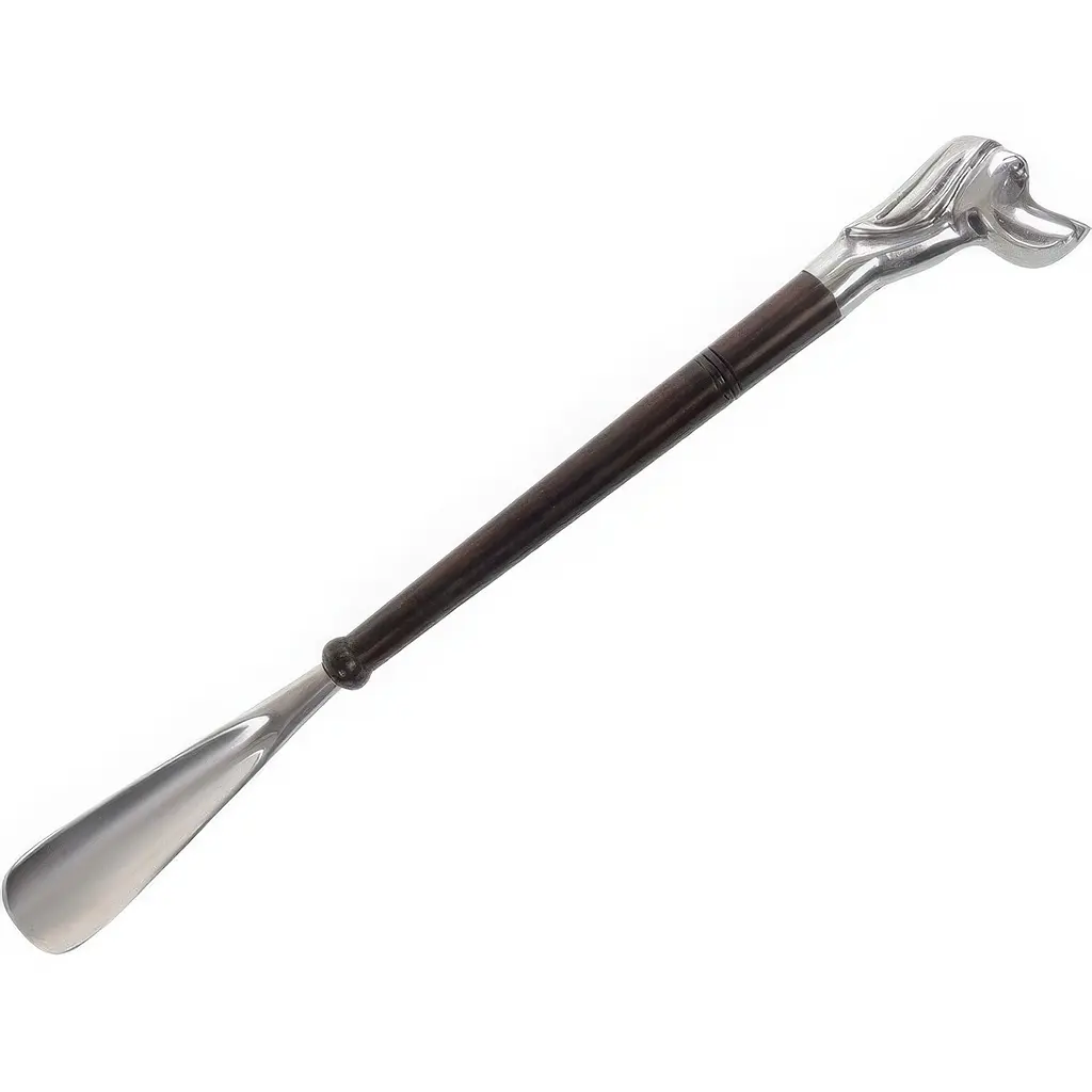 Ложка для взуття Elen Dekor Собака алюміній з чорною ручкою 50 см (874-046) - фото 1