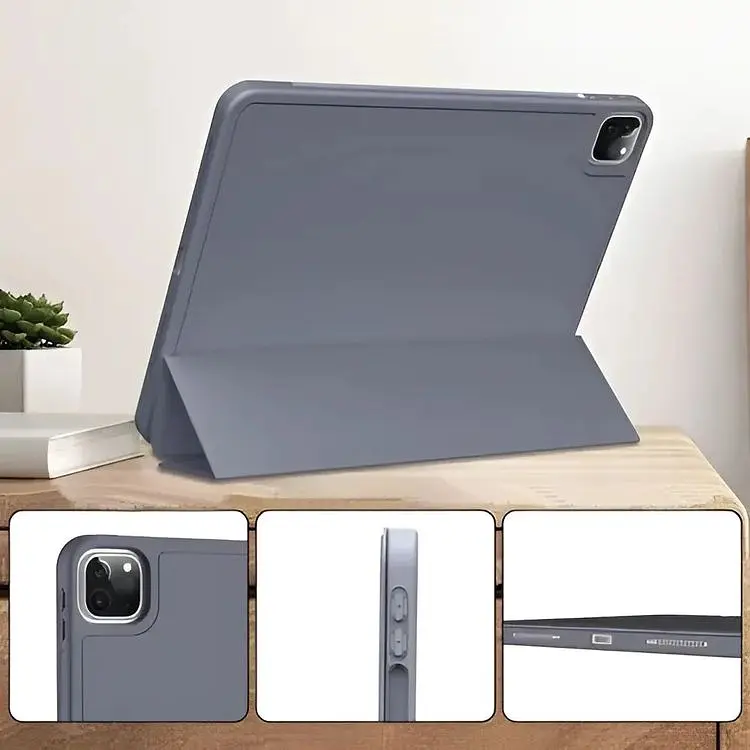 Чехол-книжка BeCover Tri Fold Soft TPU с креплением Apple Pencil для Apple iPad Pro 11 2020/2021/2022 Purple (711114) - фото 8