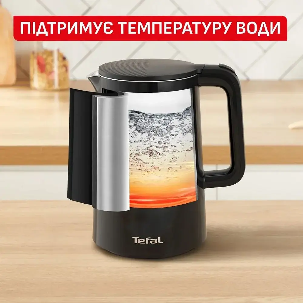 Електрочайник Tefal Thermo Protect Control 1.5 л Strix чорний (KO6518E0) - фото 9