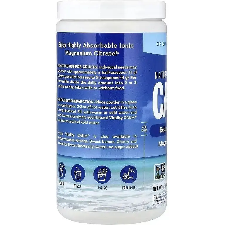Магній Natural Vitality Calm 350 мг без ароматизаторів 113 г - фото 3