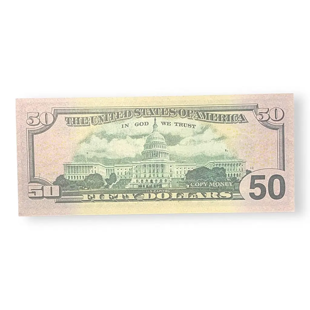 Купюри сувенірні номіналом 50 доларів США 100 шт. - фото 4