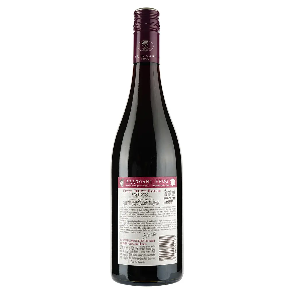 Вино Domaines Paul Mas Arrogant Frog Tutti Frutti Rouge, червоне, сухе, 13,5%, 0,75 л (8000009268031) - фото 2