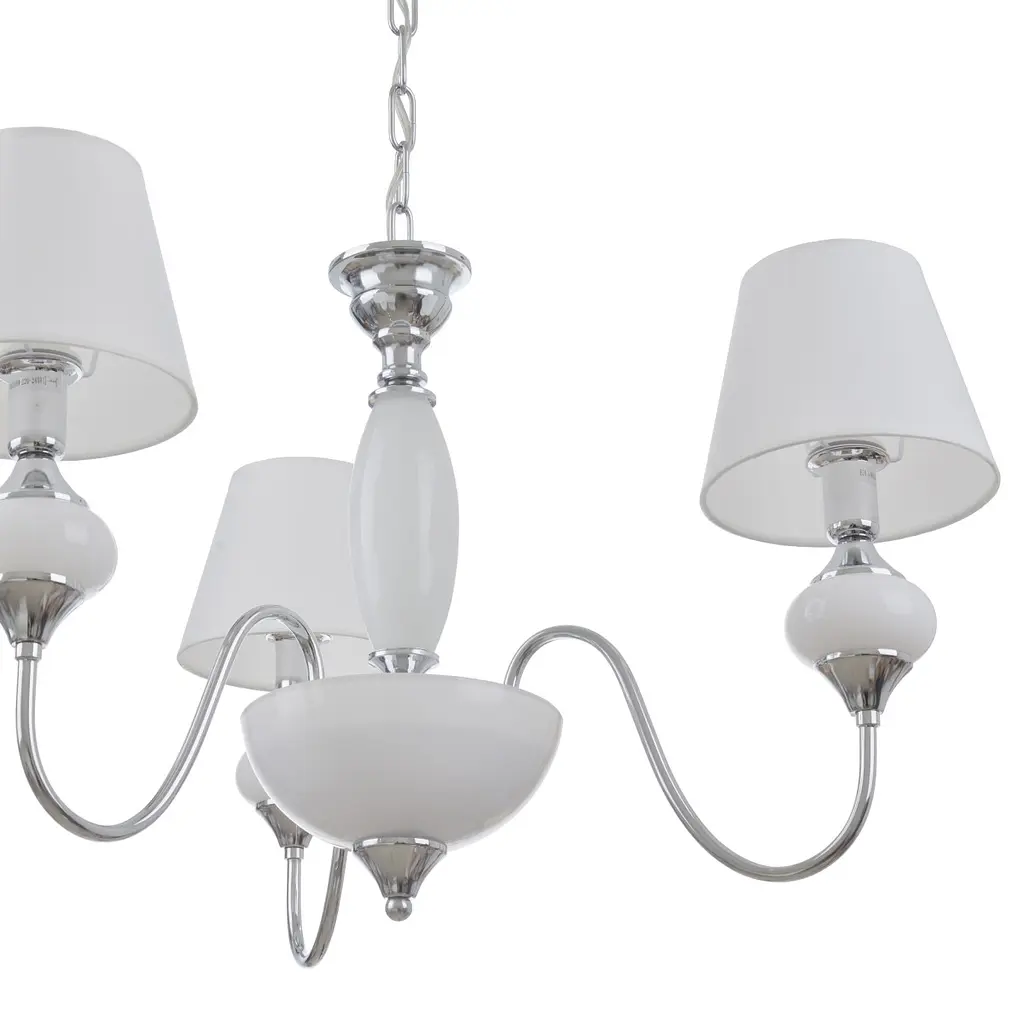 Люстра подвесная Brille с абажуром E14 40W WH (BKL-721S/3) - фото 6