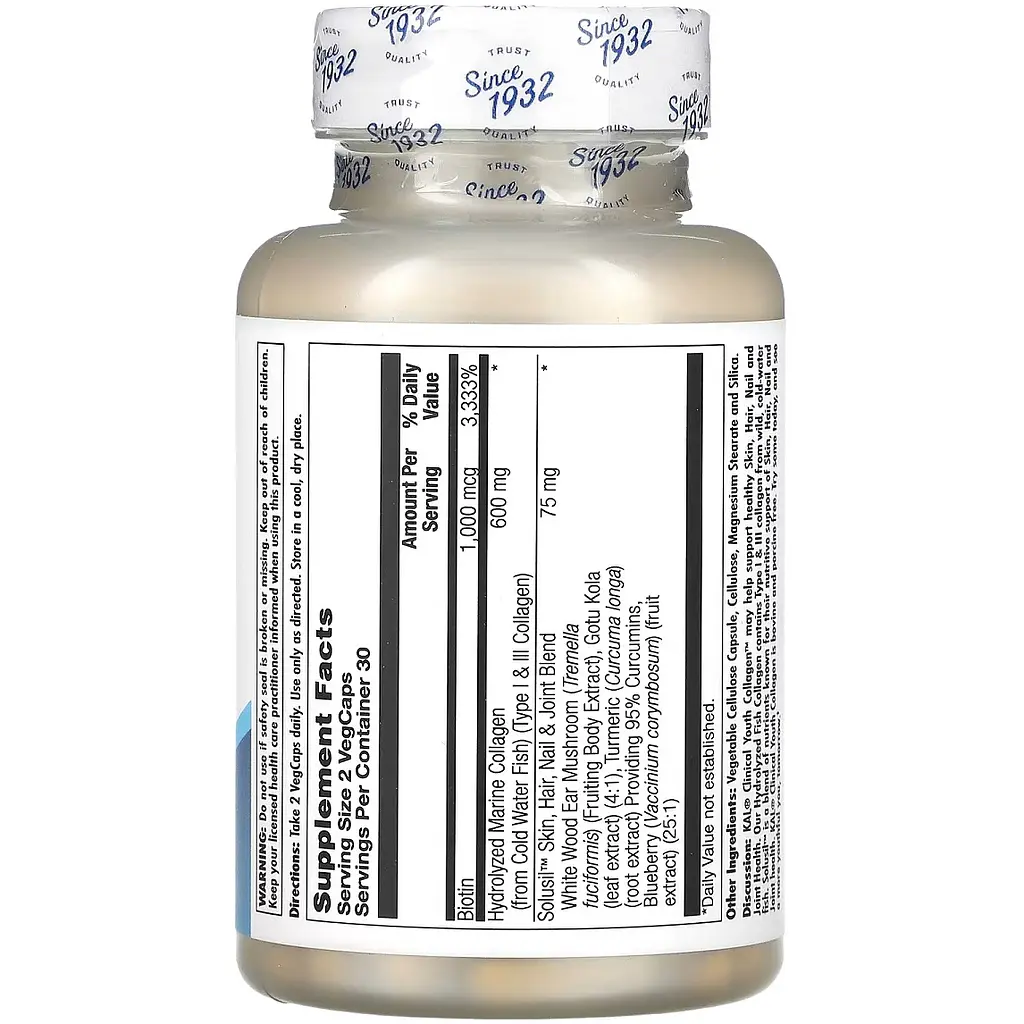 Колаген молодості KAL Clinical Youth Collagen 60 вегетаріанських капсул - фото 2