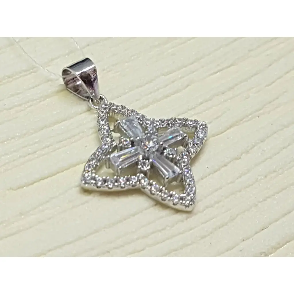 Срібна підвіска Подіум з фіанітами. GP1571 - фото 2