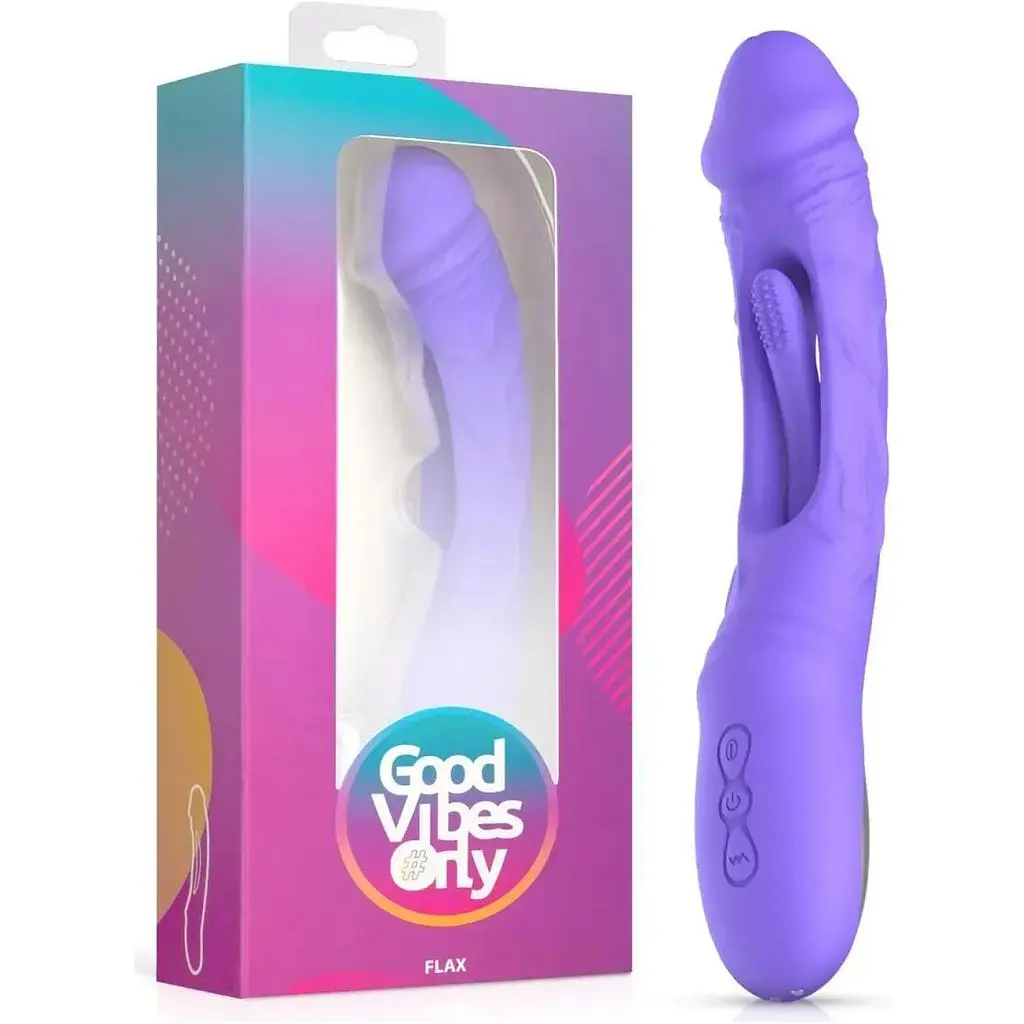 Вібратор Good Vibes Only Flax Vibrating Dildo with G-Spot Stimulator (SX3064) [152361] - фото 5