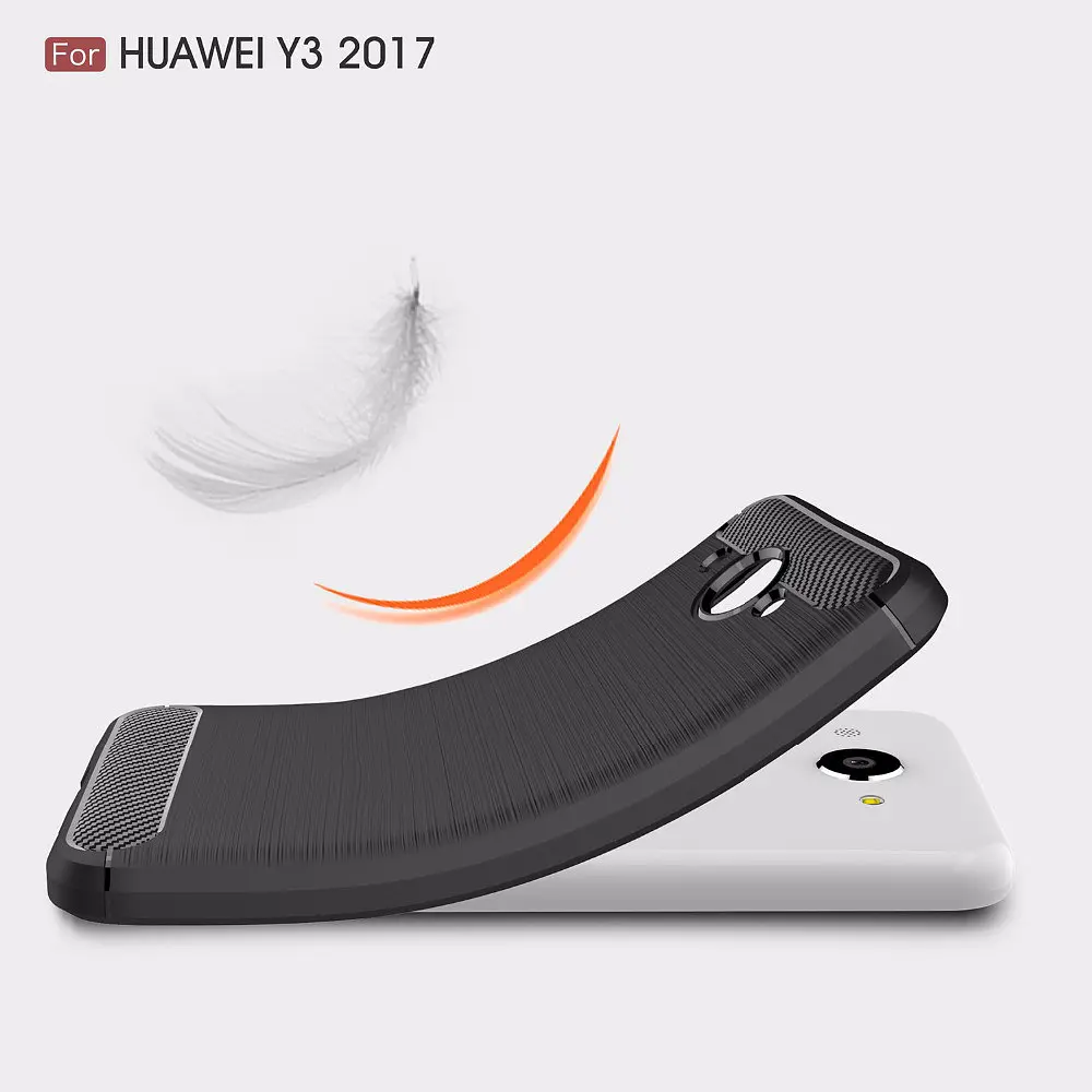 Чохол PRIMO Carbon Fiber Series для Huawei Y3 2017 Black - фото 7