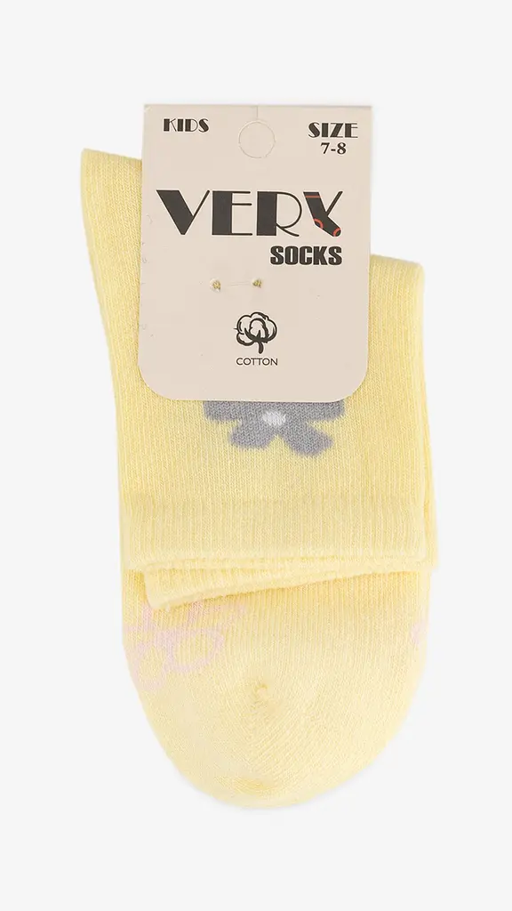 Шкарпетки для дівчинки Very Socks Квіти 146-152 см Жовтий (2000999236563) - фото 3