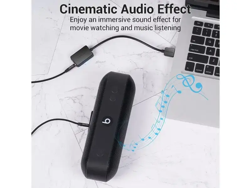 Звукова карта Vention USB AUX 1 м Black (CDYBF) - фото 3