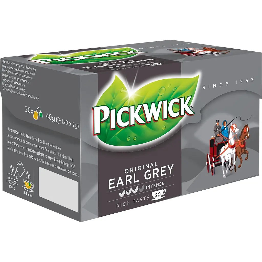 Чай чорний Pickwick Earl Grey з бергамотом 40 г (20 шт. х 2 г) (907477) - фото 2