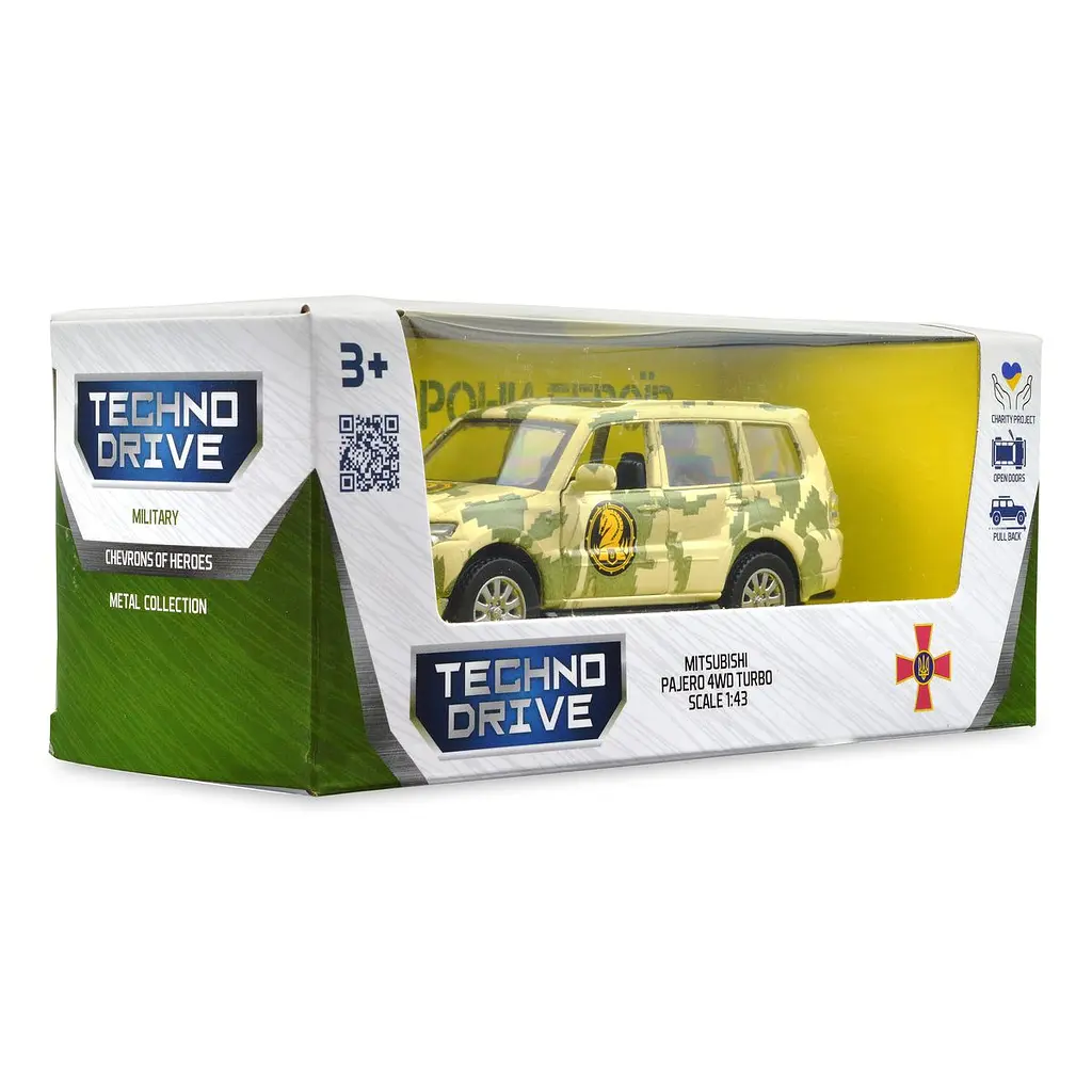 Автомодель TechnoDrive Шеврони Героїв Mitsubishi Pajero 4WD Turbo 47 ОМБр (250361M) - фото 14