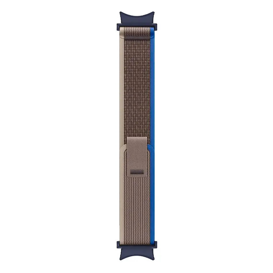 Ремешок для Samsung Galaxy Watch 4 44mm - серо-синий Watchbands Cloth ширина крепления 20мм нейлоновый (WB04-2550472) - фото 4