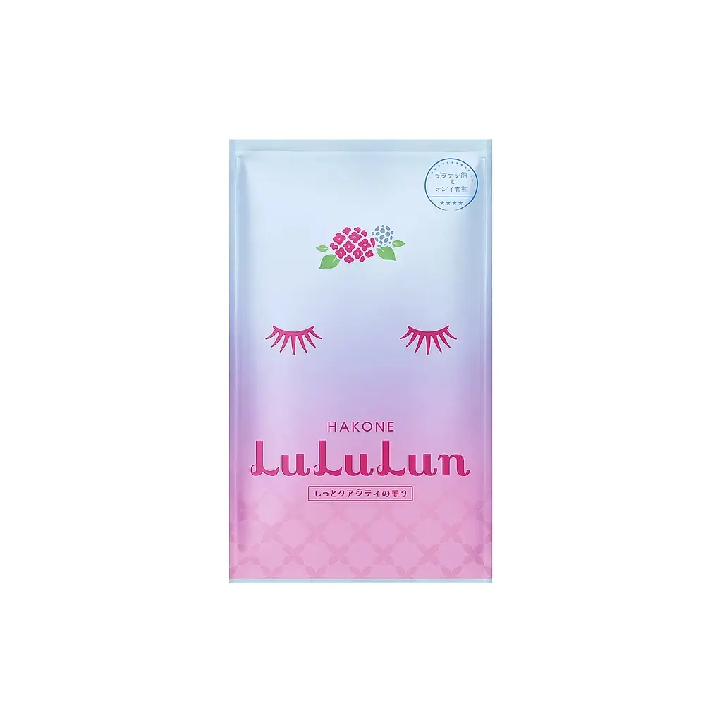 Маска для обличчя Lululun Face Mask Hakone Hydrangea Інтенсивно зволожуюча З екстрактом гортензії 1 шт х 5 уп (4582305068115) - фото 2
