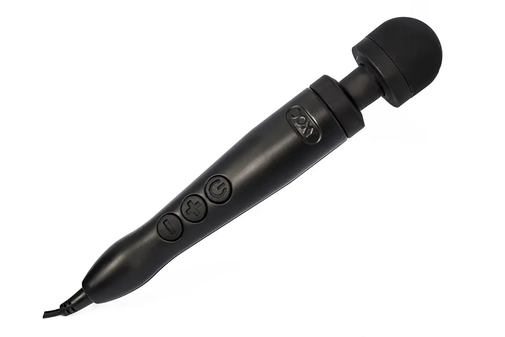 Вібромасажер DOXY Die Cast 3 Matt Black, дуже потужний, живлення 220В, металевий корпус