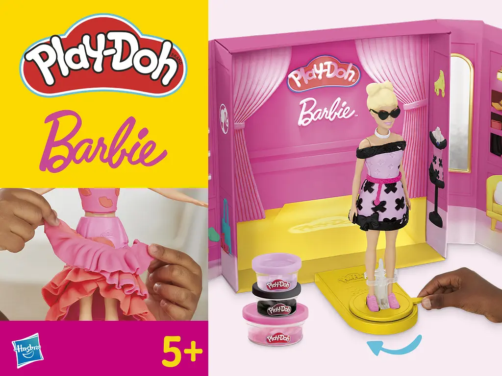 Набір для творчості Play-Doh Barbie Показ Моди з масою для ліплення (G1356) - фото 3