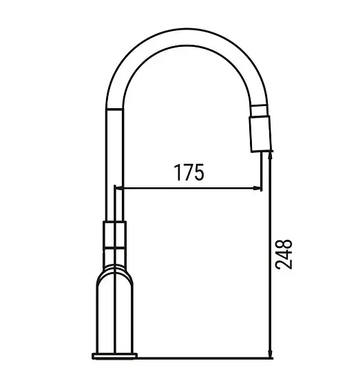 Змішувач для кухні Koer KB-70029-01 хром (KR5486) - фото 2